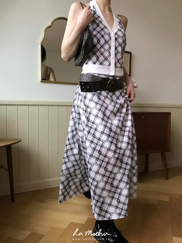 菱格造型長裙